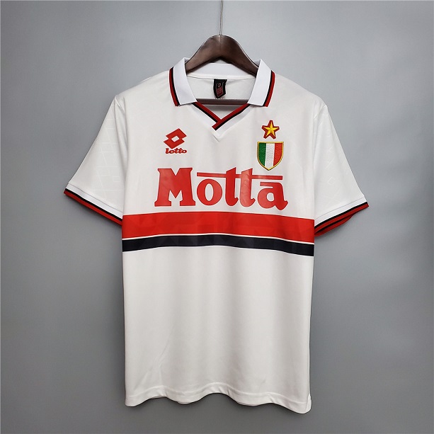 AAA Quality AC Milan 93/94 Away White Soccer Jersey